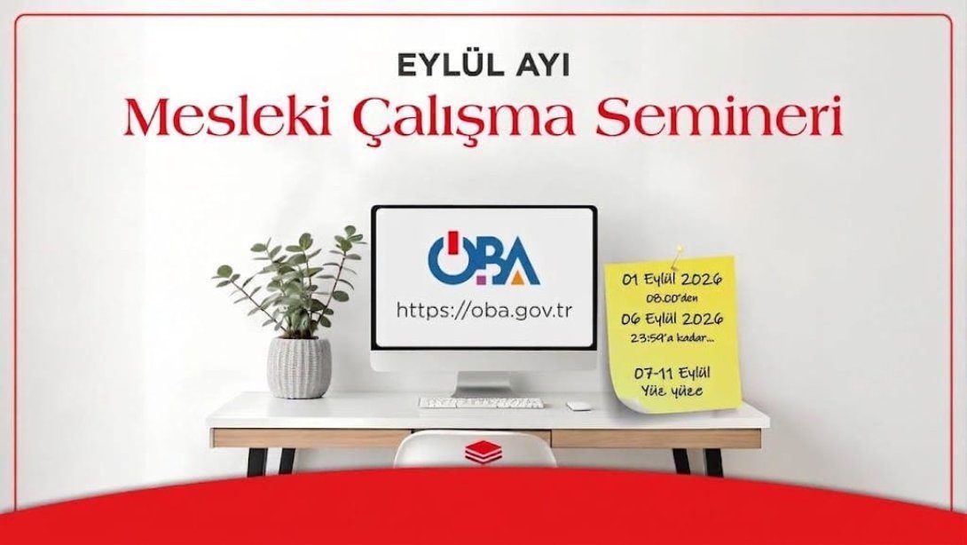 Gaziemir'de Öğretmenlerin Eylül Dönemi Mesleki Çalışma Programı Açıklandı